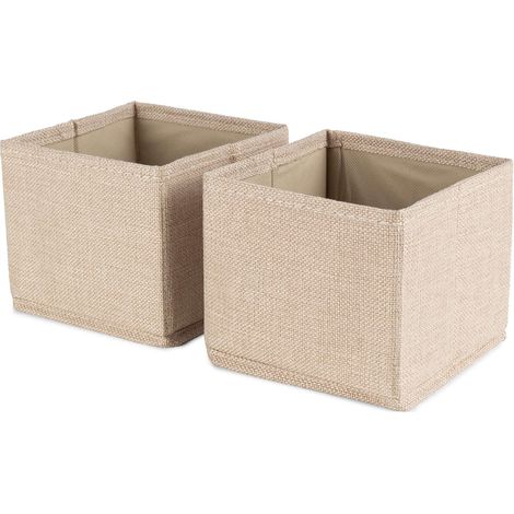 Lot 2 organisateurs pliables Sandy - COMPACTOR - 14 x 14 x H.12 cm -