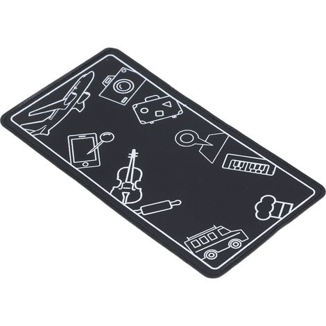 Flexibler, faltbarer und tragbarer Handyhalter für Flugzeuge, Tablet- und Handyhalterung für Reisen, Schwarz (1/5)