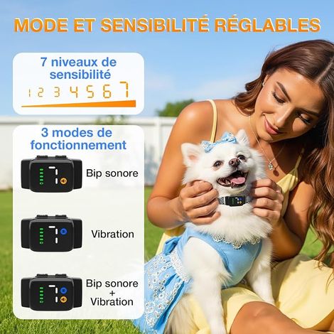Anti-Barking Dog Collar, Rechargeable Anti Barking Collar (1/4)