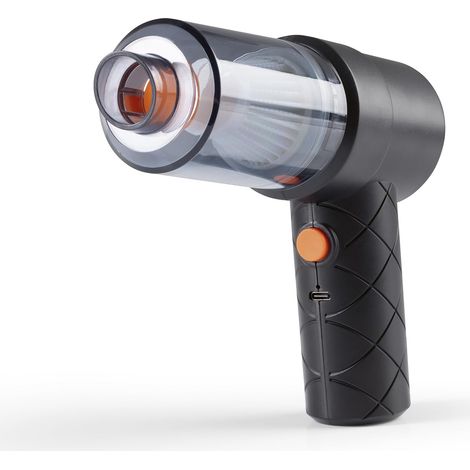 CLEANmaxx Aspirapolvere portatile set da 6 pezzi Aspirapolvere portatile senza filo e senza sacco Con funzione di aspirazione e soffiaggio Potente batteria ricaricabile e design leggero (1/5)