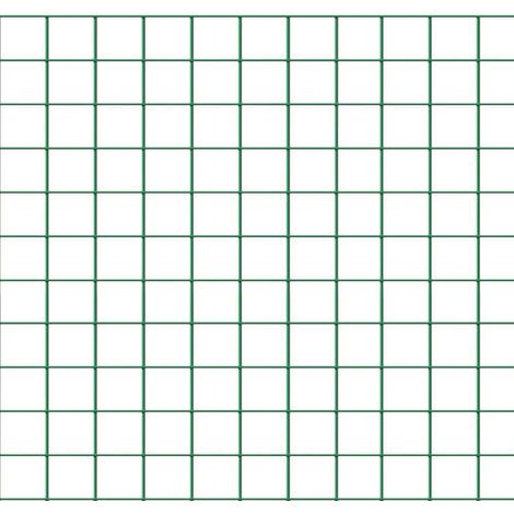 Confine RETE PER RECINZIONI PLAST. maglia mm.12x12 Ø filo mm.1,20 H cm. 50 col. Verde