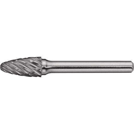 Fresa  rotativa  RBF  Special  Steel  D.10mm  Longitud  cabeza  20mm  Diámetro  vástago  6mm  metal  duro  dentado  cruzado  TW (1/2)