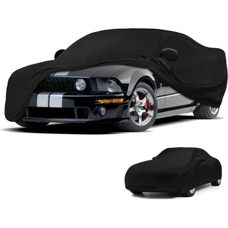 Housse de Voiture Interieur pour Ford Mustang 2005-2024, en Satin Doux, Extensible, Respirante, Protection Contre la Poussière, pour Garage Souterrain, Exposition de Voiture,pour Ford Mustang (1/5)