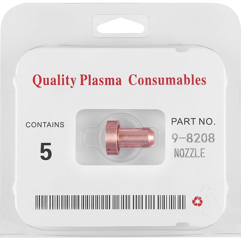 5Pcs 9-8208 40A Plasma Nozzle Tips Fit for Thermal Dynamics SL60/100 Plasma Cutting Torch