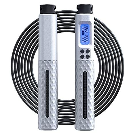 Corde à sauter avec comptage électronique intelligent, longueur ajustable ou sans fil, équipement sportif professionnel (1/5)