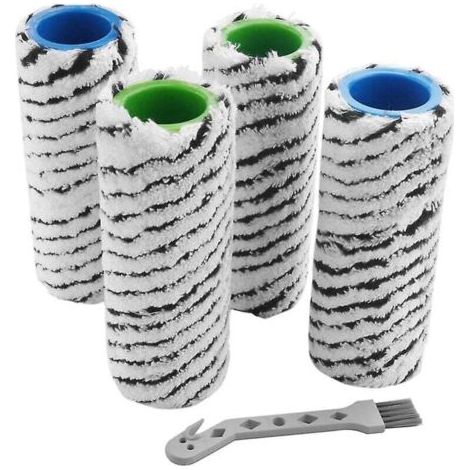 QORVA-Lot de 4 brosses à rouleau pour nettoyeur de sol sans fil Fc7 Fc7 Premium Fc5 Fc5 Premium Fc3 (1/3)