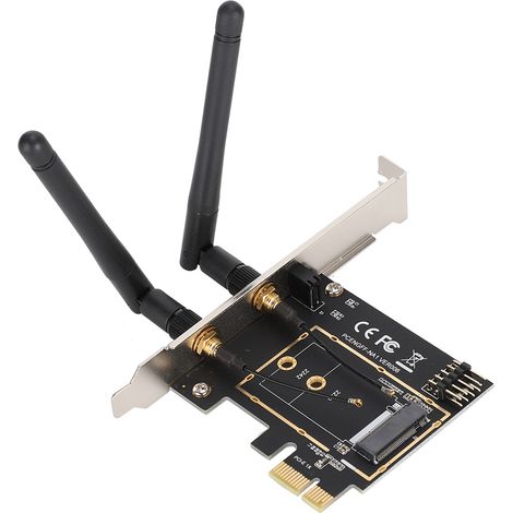 Carte adaptatrice module sans fil Wi-Fi PCI E vers NGFF M.2 KEY AE (1/5)