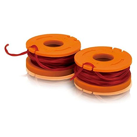 WORX WA0004.1-2 rocchetti filo da 3mt. X 1,65mm ricambio per decespugliatori WG163/169/157E (1/3)