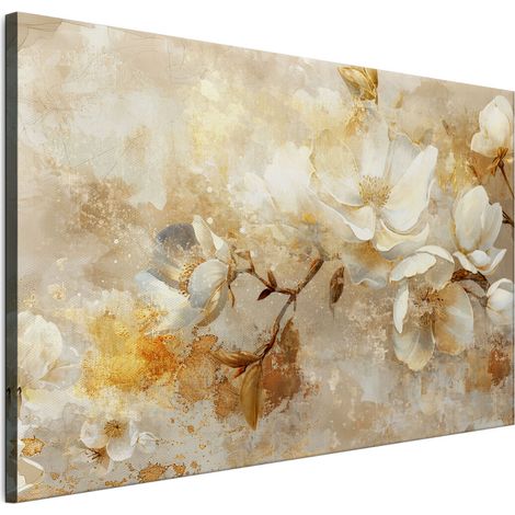Cuadro sobre lienzo italiano de 90 x 60 cm - estilo moderno - flores Cuadro sobre lienzo italiano de 120 x 80 cm - estilo moderno - flores (1/5)