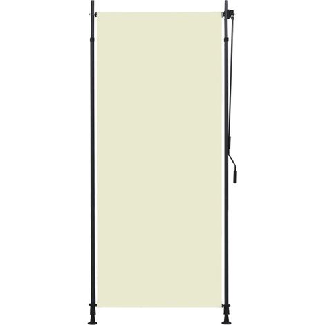Vidaxl – Store banne roulant d'extérieur 100 x 270 cm – Tissu 100% polyester résistant aux UV – Système à manivelle – Hauteur réglable 225 à 275 cm