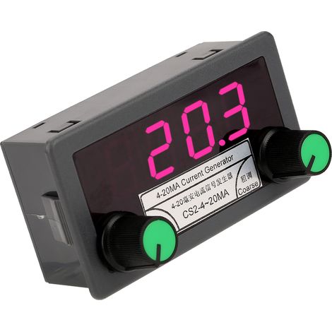 Générateur de courant numérique en signal analogique (4-20 mA) avec réglage grossier/fin et sortie à courant constant (1/5)