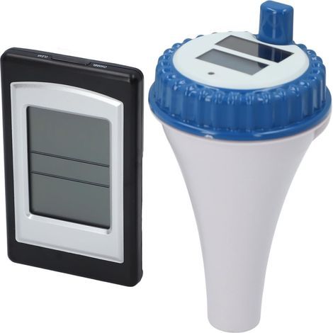Solar-Powered IPX8 Digital Floating Thermometer with LCD Display Sensor for Swimming Pools, Hot Tubs, and Aquariums (1/5)