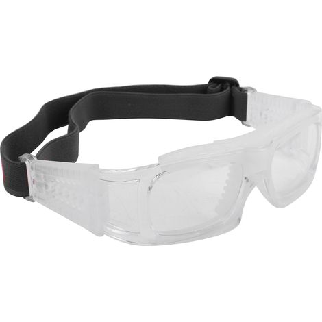 Anlorr Basketball-, Fußball- und Sportbrille, Badminton- und Tennisbrille, explosionsgeschützt (weiß) (1/5)