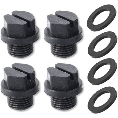 Lot de 4 bouchons de vidange avec joints toriques pour pompe de filtration de piscine SPX1700FG, bouchon de rechange pour pompe de vidange de piscine Hayward (1/4)