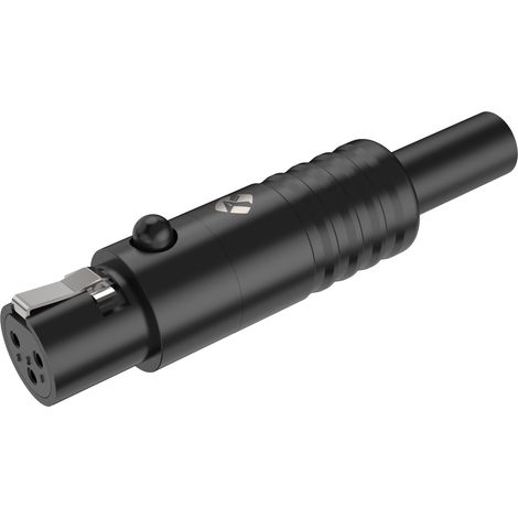Connettore per cavo mini XLR femmina a 3 pin Roxtone RMX3F-B. (1/4)