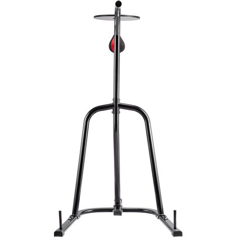 Mophorn 2-in-1 Boxsack-Ständer, Heavy-Duty-Stahl-Workout-Ausrüstung, Einstellbare Höhe Box-und Speed-Bag-Stand, freistehendes Sandsack-Rack, unterstützt bis zu 140 lbs (1/5)