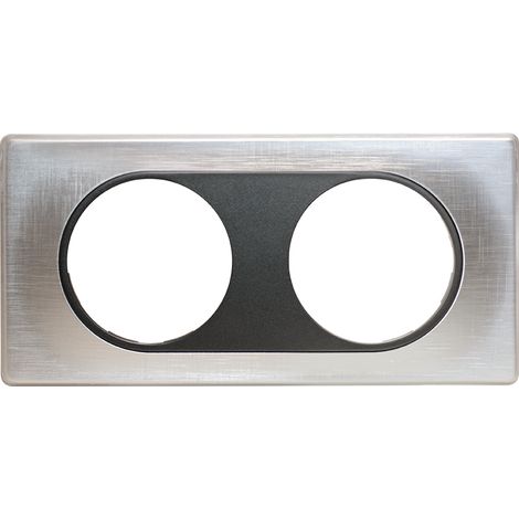 COMETE Plaque 2 postes SPIRIT EUR'OHM 62167