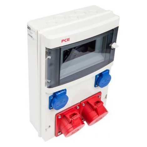 DISTRIBUTEUR STATIONNAIRE STAR 32A/5P 16A/5P 2XGS NON PROTÉGÉ IP44 9016830W PINCE 5907711122333 PCE