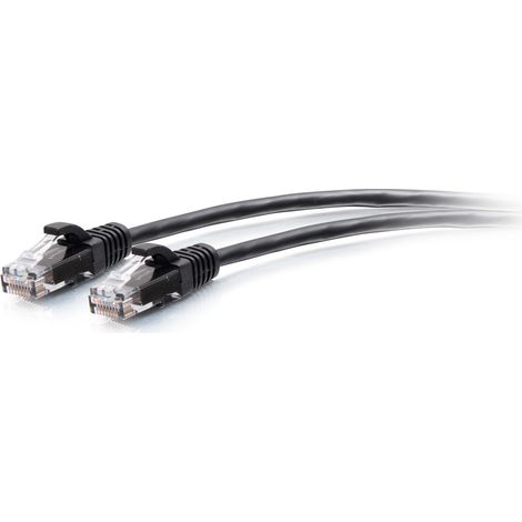 1FT/0.3M CAT6A SLIM PATCH 28AWG BLACK C2G 1ft (0.3m) Cat6a Snagless Unshielded (UTP) Slim Ethernet Network Patch Cable - Black - Cordon de raccordement - RJ-45 (M) pour RJ-45 (M) - 30 cm - 4.8 mm - UT