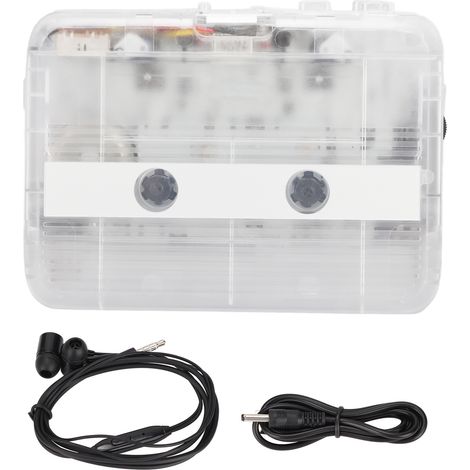 Lecteur Cassette FM Style Rétro avec Bluetooth 5.0 et Design Transparent Portable (1/5)