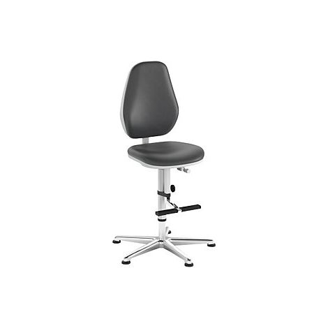 Silla giratoria de trabajo para salas blancas  con tacos y
