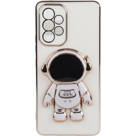 TPU-Kunststoff-Handyhülle mit 3D-Ständer, Schutzhülle für Samsung A53 5G, weiß (1/5)