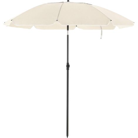 Songmics – Parasol de jardin inclinable 2 m – Protection solaire UPF 50+ – Baleines en fibre de verre – Sac de transport inclus – GPU65WTV1 (1/5)