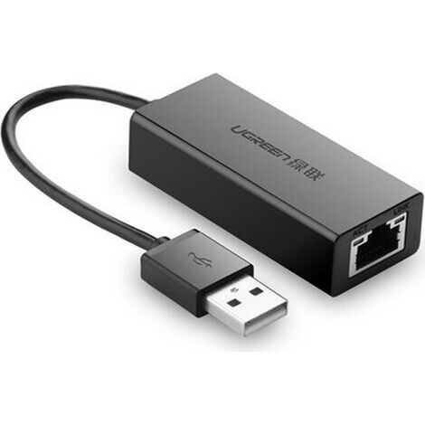 Adaptateur USB 2.0 vers RJ45 - 1000 Mbps - Compatible USB 3.0 et 2.0 - Plug and Play - Pour PC Portable, Console Nintendo Switch, TV Box - Noir (1/5)