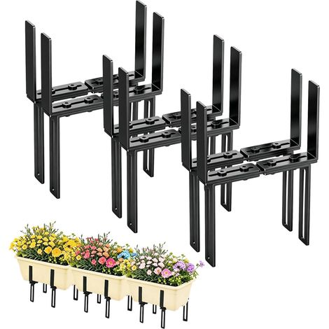 support jardiniere balcon,Supports de Jardinière en Forme de HLot 2 (1/5)