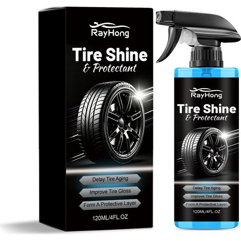 Reifenglanzmittel für Autoreifen – Reinigung, Fleckenentfernung, Polieren, tägliche Pflege und Wartung – 120 ml -- DTEKGAZ (1/5)