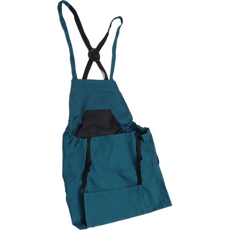 Sac de récolte tablier cueillette fruits grande capacité toile Oxford libération rapide poche jardin verger ferme bleu vert (1/5)