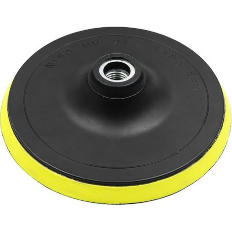 Plaque Appui Tampon Polissage 6 Pouces M16x2.0 pour Voiture 1pc (1/3)