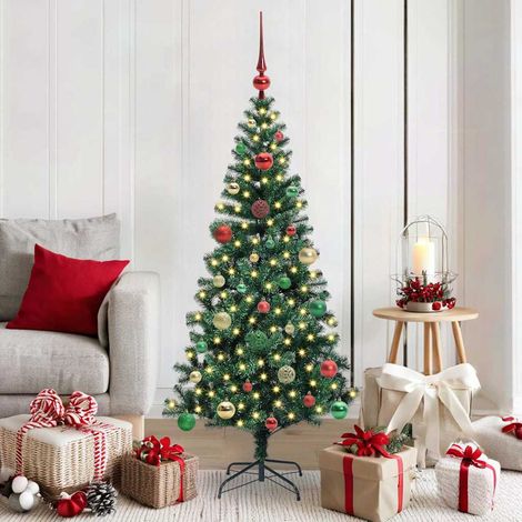Künstlicher vorbeleuchteter Weihnachtsbaum Grün 150 cm