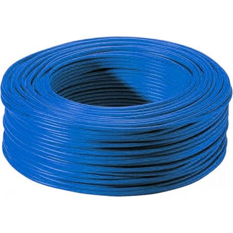 Arcanaute – Fil électrique rigide 6 mm² bleu – Type HO7VR – Isolation PVC – Pour chantiers humides – Vendu au mètre