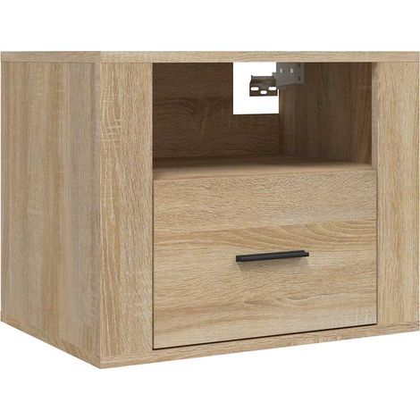 Maison Exclusive - Comodino a Muro Rovere Sonoma 50x36x40 cm (1/5)