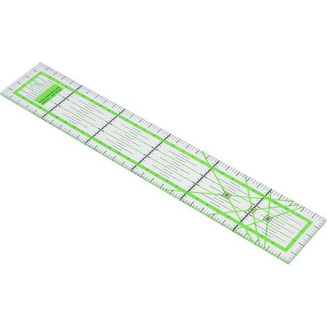 Règle de couture Longziming en acrylique 30 × 5 cm – Mesure manuelle avec graduations d'angle – Règle de précision pour le quilting, le patchwork et la couture – Outil de mesure durable et précis (1/5)