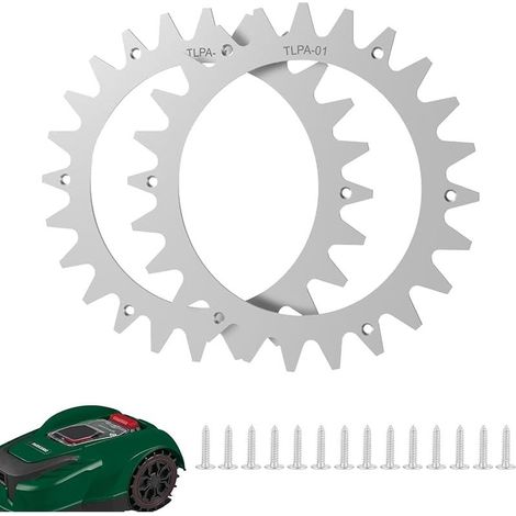 Rasenmäherspikes, verbesserte Traktion, kompatibel mit Parkside Mährobotern, Radgröße: 212 mm. (1/5)