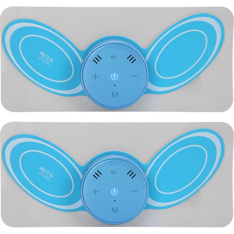 Patch de massage à commande vocale, mini masseur à impulsions, soulage la fatigue, masseur pour les épaules, la nuque et le dos (bleu) (1/5)