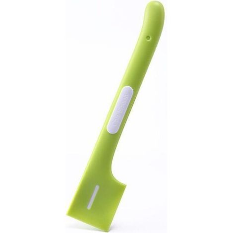 Cuillère verte non toxique pour aliments humides pour animaux de compagnie, avec un angle pointu pour faciliter le service. (1/5)