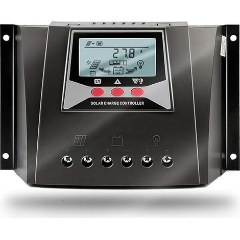 80A Régulateur de Charge Solaire 12V/24V/36V/48V avec Identification Automatique Intelligent Régulateur avec Écran LCD pour Batterie de Panneau Solaire - WP8048D (1/5)