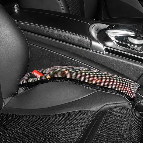 (Coloré) Bande de remplissage pour espace entre les sièges de voiture, motif diamant, bouchon de couture latérale, bande de remplissage anti-fuite, bande anti-affaissement, accessoires intérieurs de v (1/5)