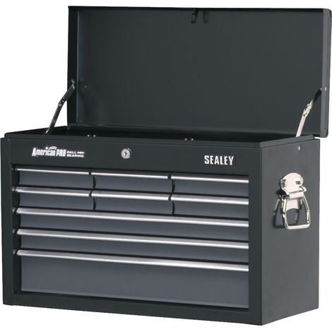 Sealey AP2509B Topchest 9 Drawer with Ball-Bearing Slides - Black/Grey