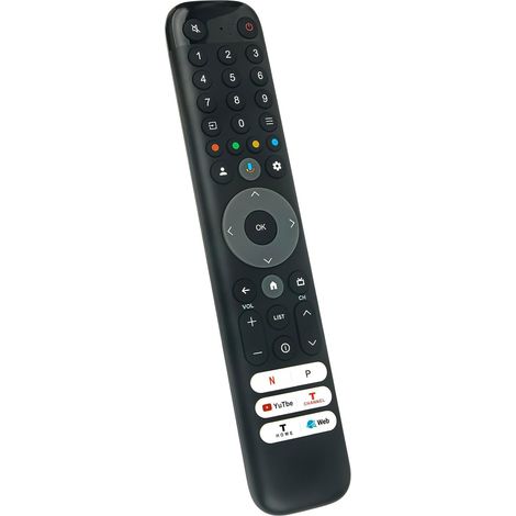 Remplacement Télécommande TCL RC833 GUB1, Compatible avec Télécommande TCL Smart TV Bluetooth d'origine