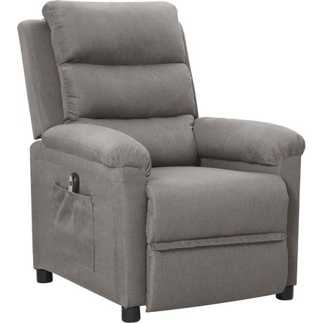 Fauteuil inclinable électrique Gris clair Tissu 4 (1/5)