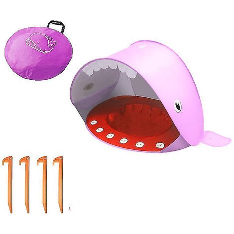 Tente de plage bébé pliable, abri solaire portable avec protection UV, rose, 1 (1/5)