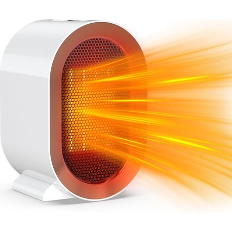Mini calefactor eléctrico de 1200 W para baño, calentador cerámico de calentamiento rápido y ahorro de energía para dormitorio y oficina. (1/5)