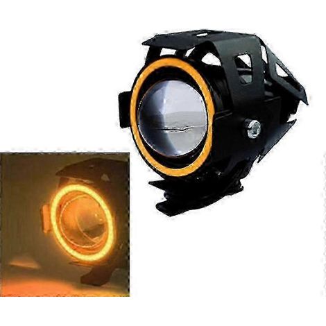 Phare de moto LED U7 125W avec faisceau spot et route (1/5)
