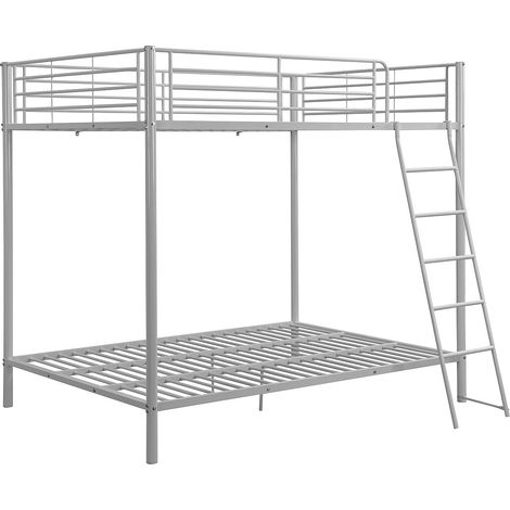 Lits superposés 2 x 140 x 190 cm - Argent - GEMINI III