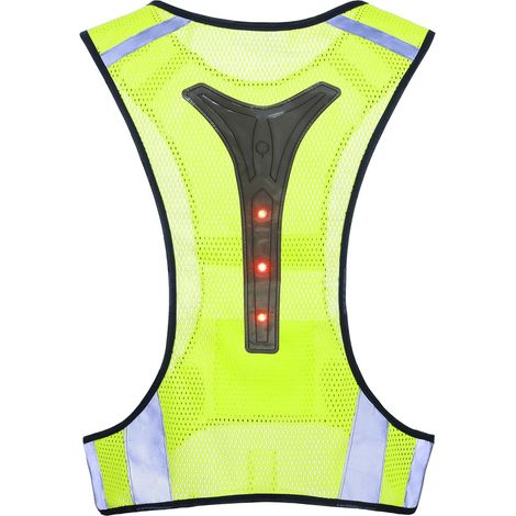 Reflektierende Laufwesten, Sicherheitswesten, dehnbare und verstellbare Reitwesten, blinkende LED-Westen für Erwachsene und Kinder, Joggen, Radfahren, Nachtlaufen oder Radfahren (1/5)