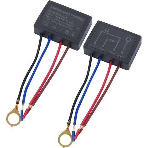 Dimmer, Lampada da Tavolo con Interruttore Touch, Dimmer a Sensore Touch 4 Vie, Regolatore di Luminosità per Lampade da Tavolo, Lampade da Terra, Applique e Lampade Decorative (1/4)